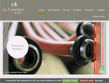 Tablet Screenshot of domaine-la-cadeniere.com